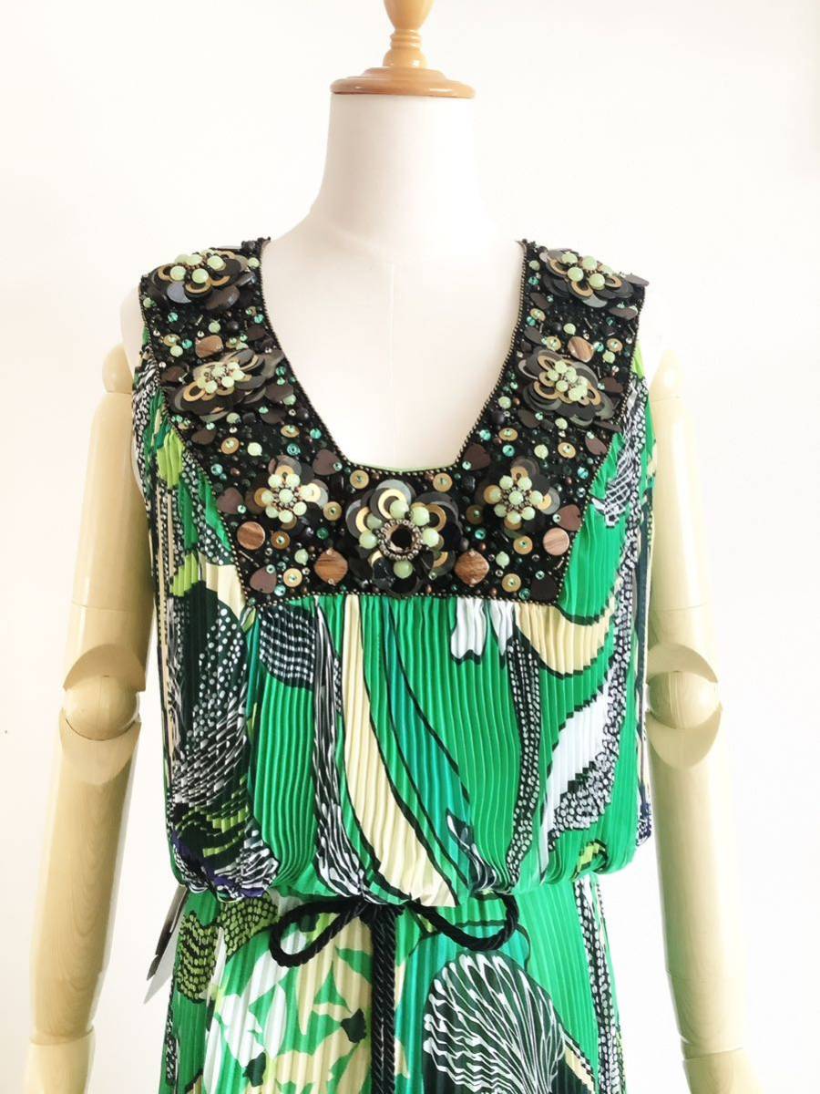 定価1320000円【ESCADA】エスカーダ グリーン 緑 ロングドレス