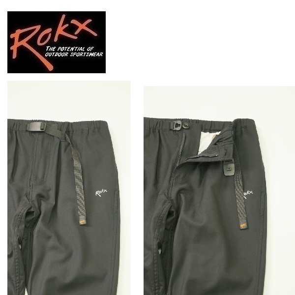 Rokx ロックス ライトトレックウッドパンツ ブラック L　RXMS231075　メンズ　アウトドア　トレッキング　キャンプ_画像3