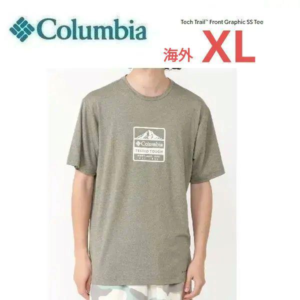 Columbia コロンビア テックトレイルグラフィックTシャツ グリーン 海外XL　AO5402　メンズ　アウトドア