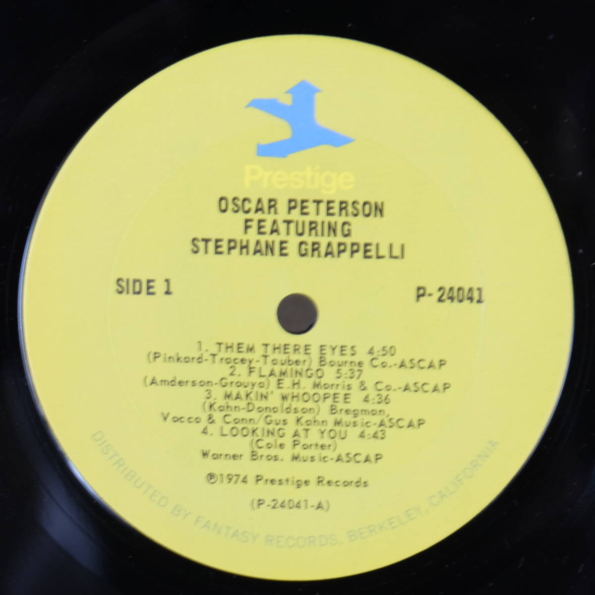 Prestige【 P-24041 : Peterson featuring Stephane Grappelli 】Oscar Peterson_画像7