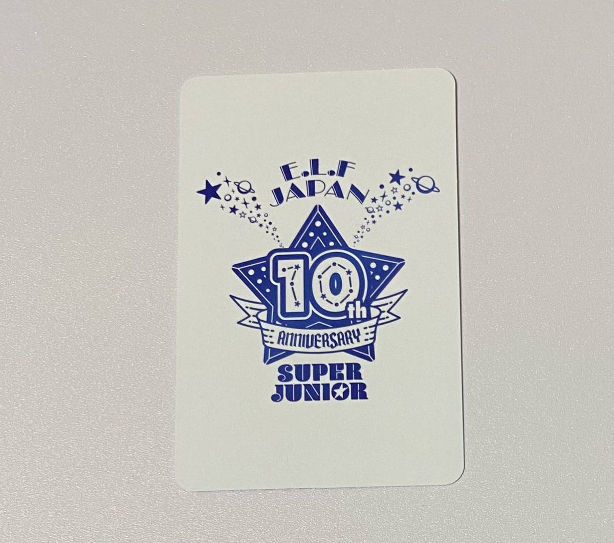 SUPER JUNIOR シウォン E.L.F-JAPAN 10th Anniversary ～The SUPER Blue Party～ Wチャンス賞 トレカ SIWON Photocard_画像5