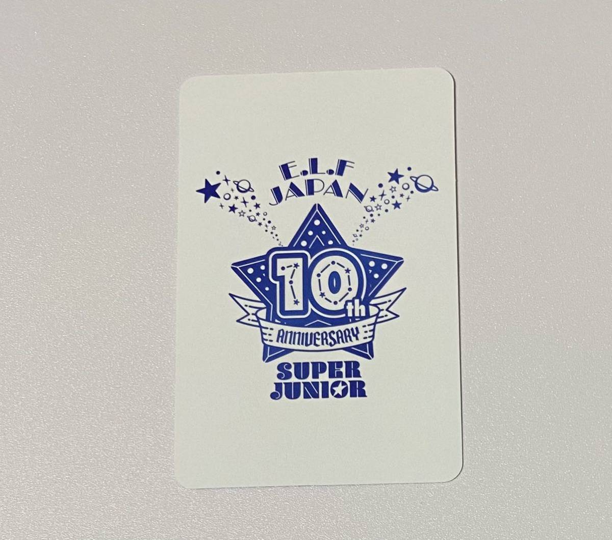 SUPER JUNIOR シウォン Blue SUPER ~The 10th Anniversary Photocard