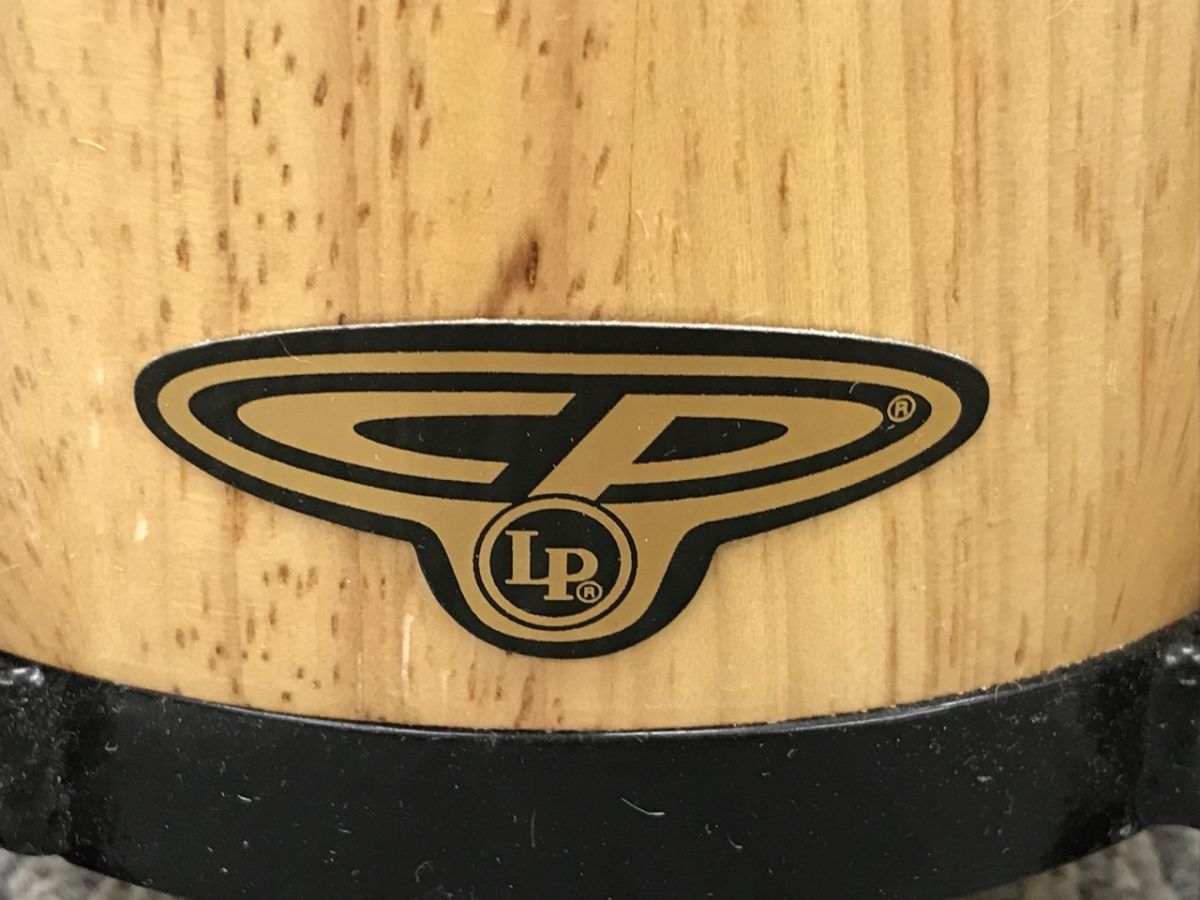 0303-105T⑨19176 ボンゴ LP エルピー CP221 インド製 ウッドボンゴ Traditional Bongos トラディショナルボンゴ 打楽器 木製 楽器 袋付きの画像2