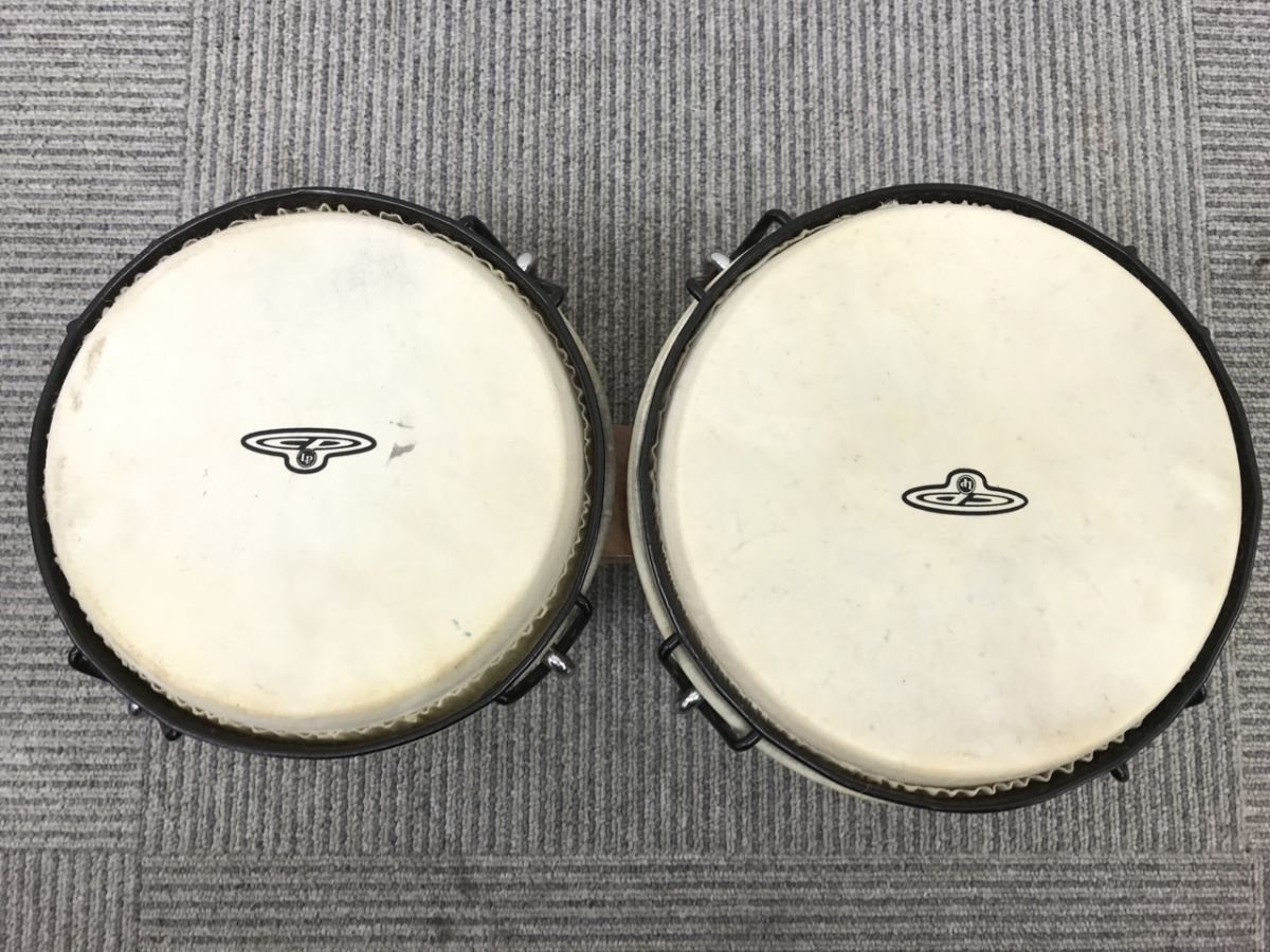 0303-105T⑨19176 ボンゴ LP エルピー CP221 インド製 ウッドボンゴ Traditional Bongos トラディショナルボンゴ 打楽器 木製 楽器 袋付きの画像3