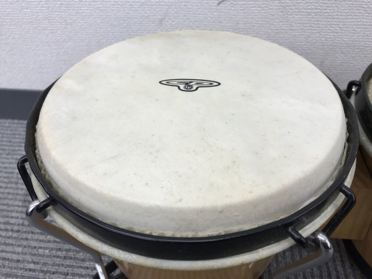 0303-105T⑨19176 ボンゴ LP エルピー CP221 インド製 ウッドボンゴ Traditional Bongos トラディショナルボンゴ 打楽器 木製 楽器 袋付きの画像6