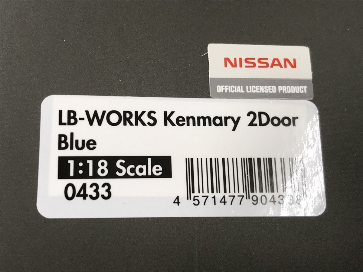 0303-128T⑥19087 ミニカー ignition model イグニッション LIBERTY WALK KPGC110 1:18 水色 blue 尾張小牧ナンバー 箱有りの画像10