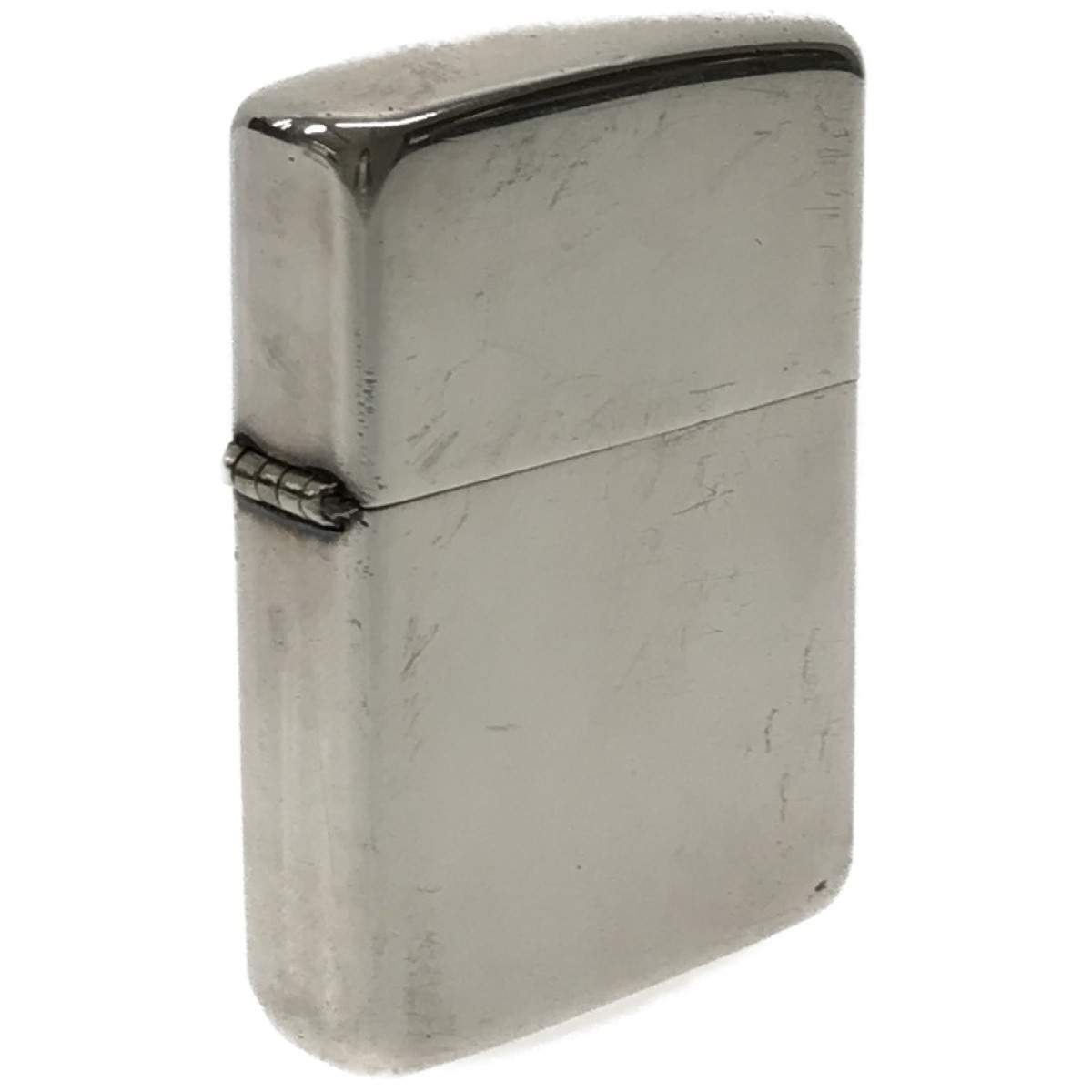 【希少】ZIPPO STERLING SILVER ジッポー ヴィンテージ スターリングシルバー 1980年代中頃～1990年製 斜字 イタリック体 ロゴ 喫煙具 J923_画像1