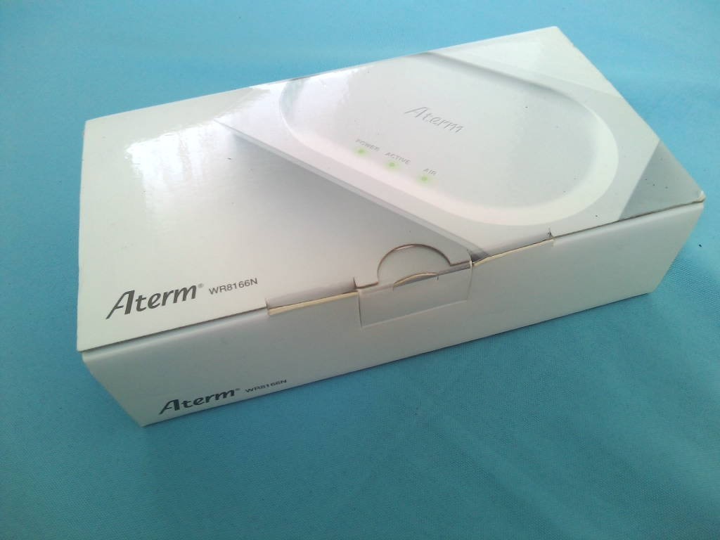 無線LAN　Wi-Fi　ルーター NEC Aterm WR8166N　★通電OK！ジャンク_画像1