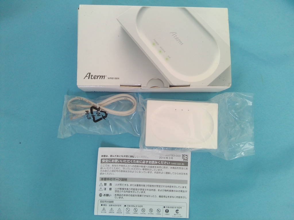 無線LAN　Wi-Fi　ルーター NEC Aterm WR8166N　★通電OK！ジャンク_画像2