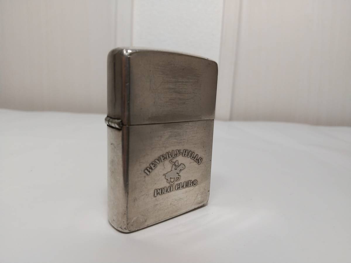 BEVERLY HILLS POLO CLUBビンテージZIPPO★ビバリーヒルズ ポロクラブ★1993年3月製造 使用品 VINTAGE ファッションブランド_画像1