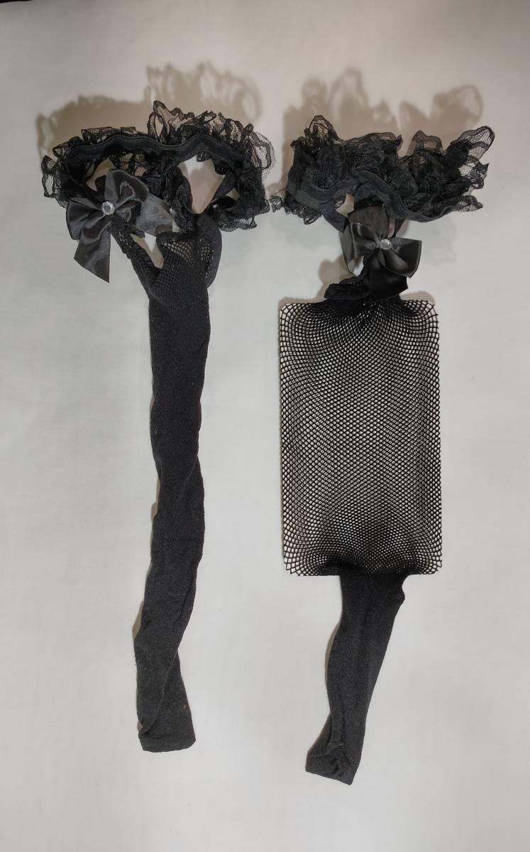 E-floral гольфы сеть трико чулки Лолита симпатичный sexy женский чёрный 1 пара комплект 