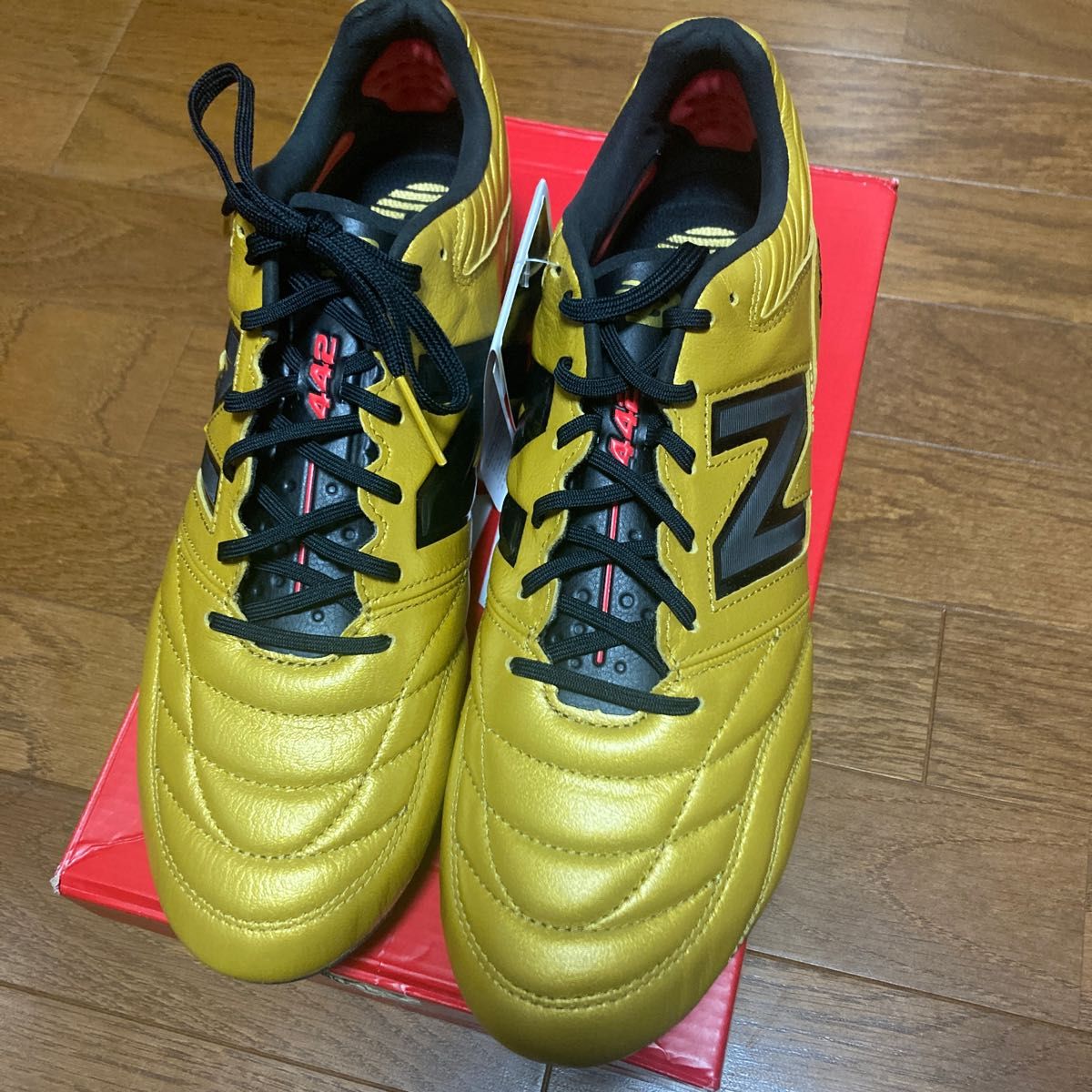 ニューバランス　NB サッカースパイク　442 V2 PRO HG 限定カラー　金色　28.0cm 定価¥22000 ゴールド