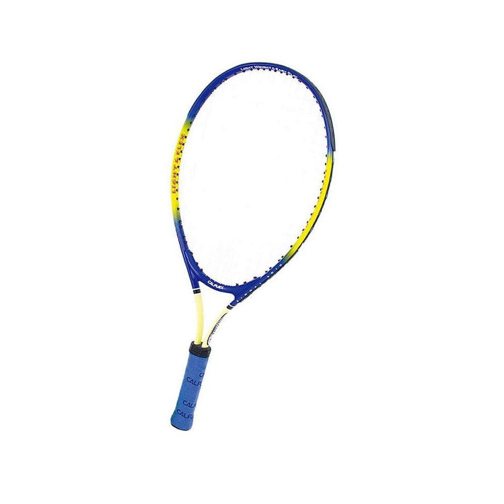CALFLEX カルフレックス　硬式　キッズ用　テニスラケット　専用ケース付　イエロー×ブルー　CAL-23-III_画像1