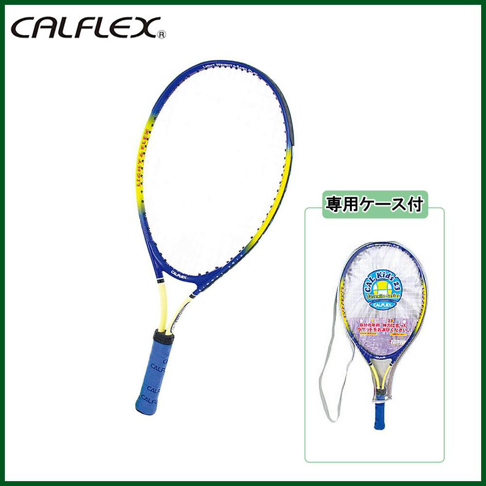 CALFLEX カルフレックス　硬式　キッズ用　テニスラケット　専用ケース付　イエロー×ブルー　CAL-23-III_画像2