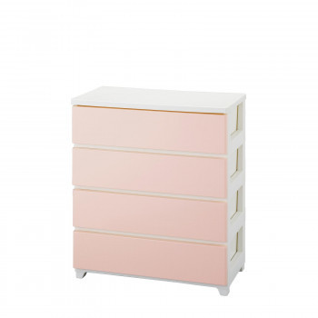  color style chest wide 4 step CO-ST-W4 white pink *WHPI