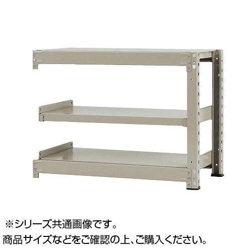 中量ラック　耐荷重500kgタイプ　連結　間口1200×奥行900×高さ900mm　3段　ニューアイボリー