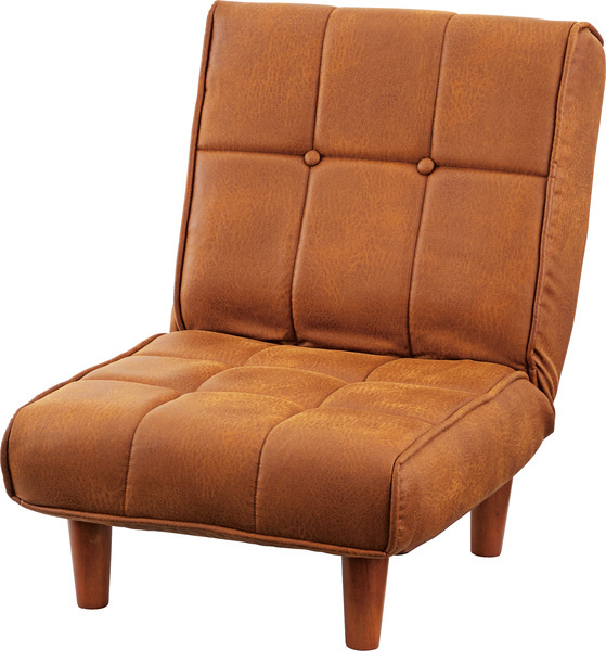 【在庫僅少】 フロアソファ スチール ポリエステル ポケットコイル キャメル RKC-937CA 座椅子