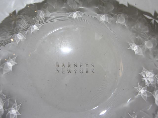  Barneys New York glass bowl pair regular price 3,520 jpy star type pattern . love appear platinum . Gold stylish desert also 