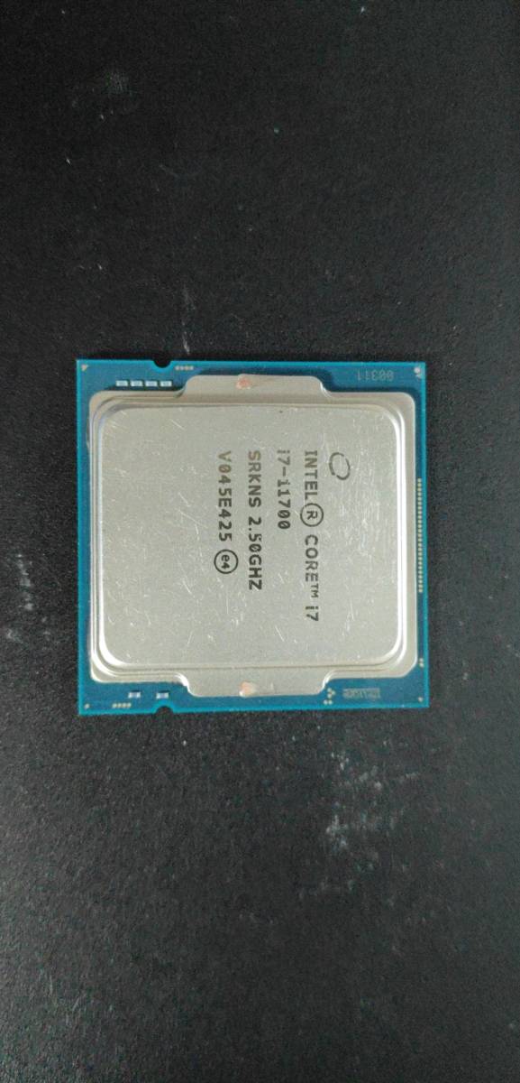 Intel I7 11700 LGA 1200 中古分解品 BIOS起動確認 社内管理番号C8