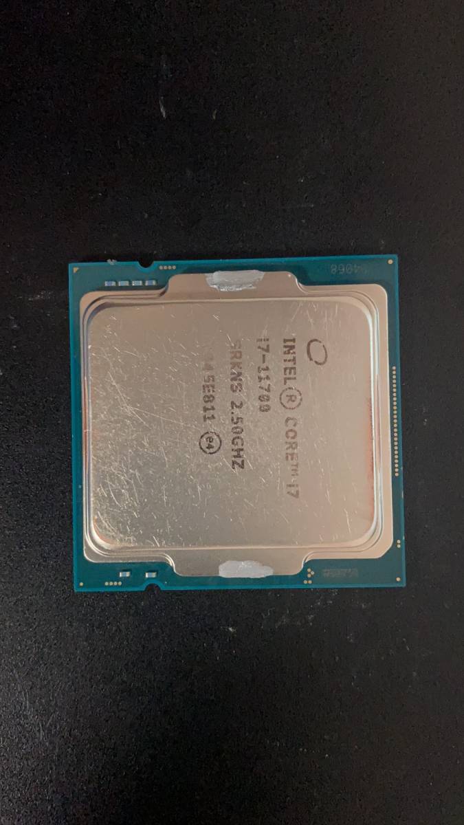 Intel I7 11700 LGA 1200 分解品 BIOS起動確認 社内管理番号C30