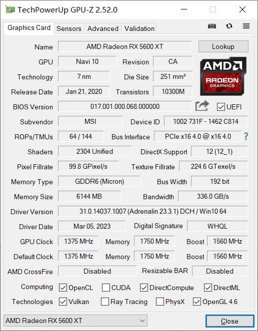 MSI製グラボ Radeon RX 5600 XT MECH OC｜PayPayフリマ