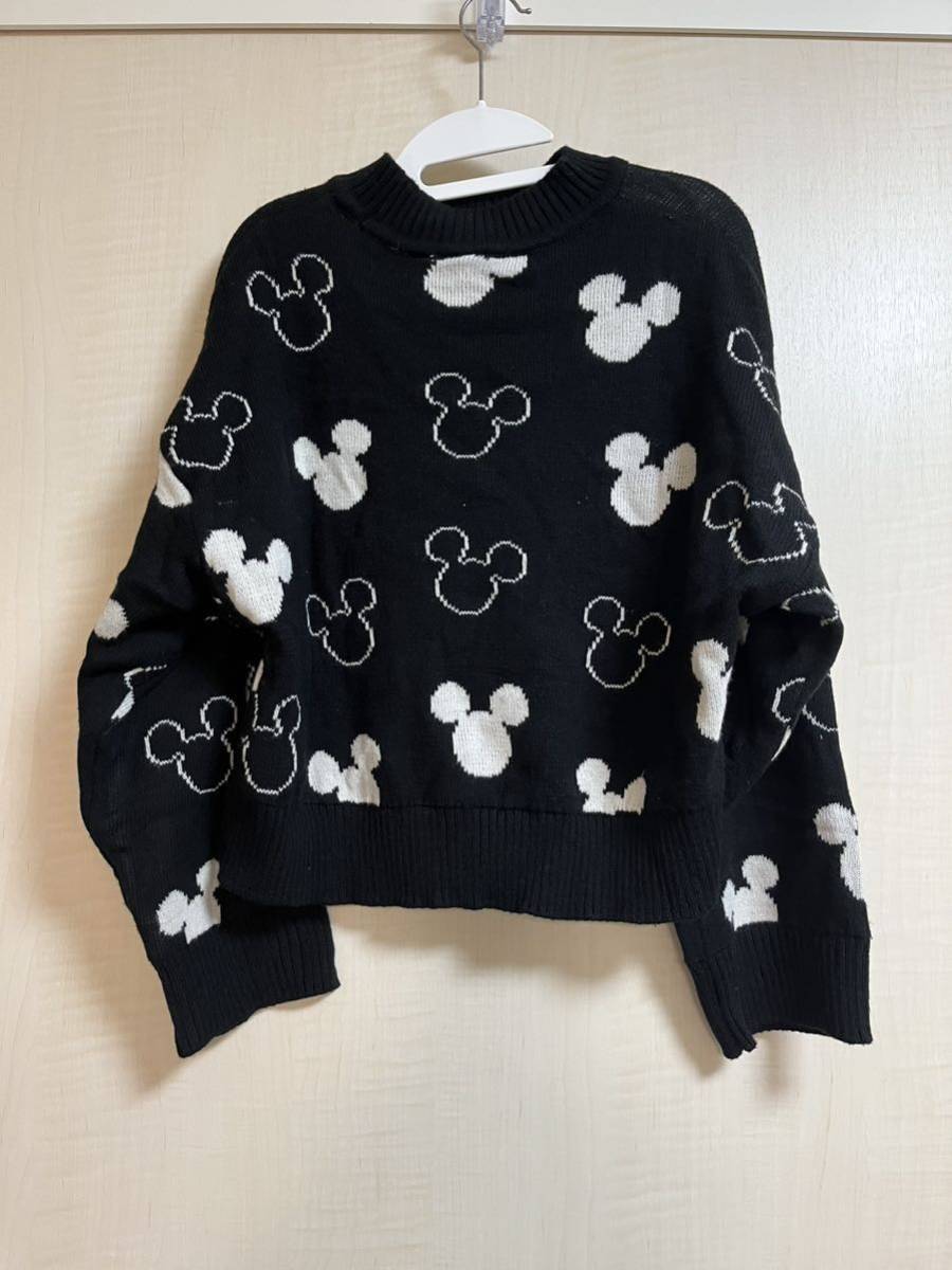 【新品タグ付き】H&M ディズニー ニット xsサイズ ミッキー セーター Tシャツ_画像2