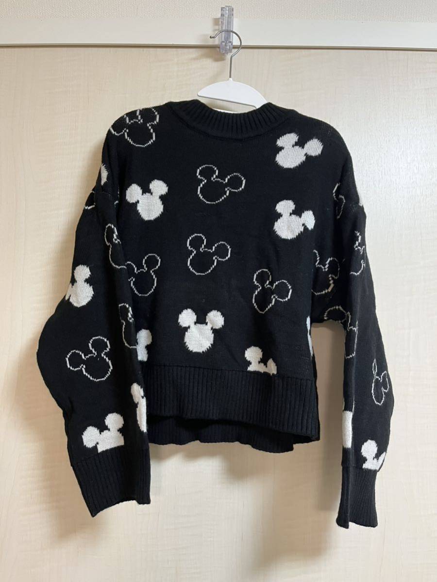 【新品タグ付き】H&M ディズニー ニット xsサイズ ミッキー セーター Tシャツ_画像1