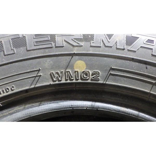 ダンロップ WINTER MAXX WM02 145/80R12 4本SET◎2019年製8~9分山スタッドレスタイヤ◎中古 特筆すべき損傷なし◎旭川手渡し可◎エッセ等に_画像8