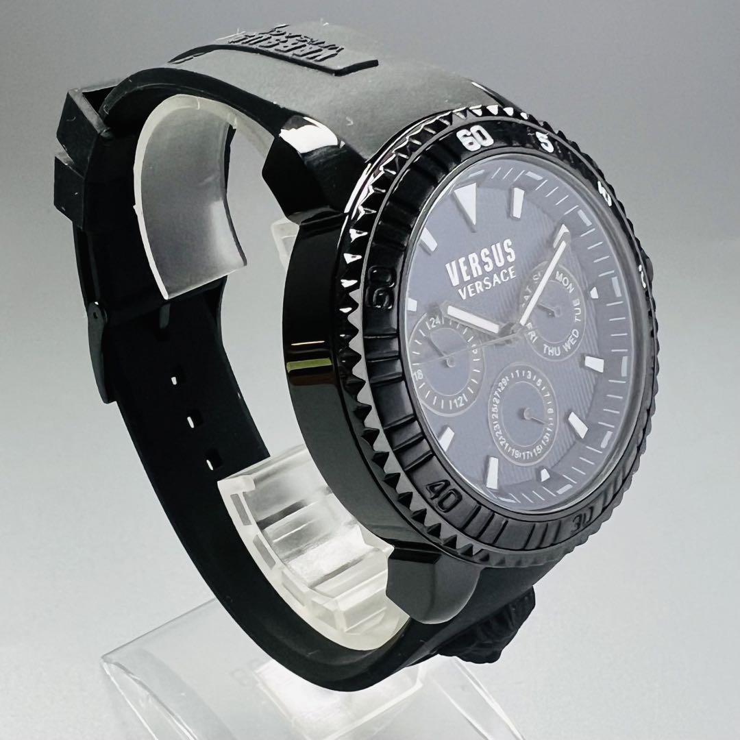 ケース付属【新品】ヴェルサス/ヴェルサーチ ブラック メンズ 腕時計 