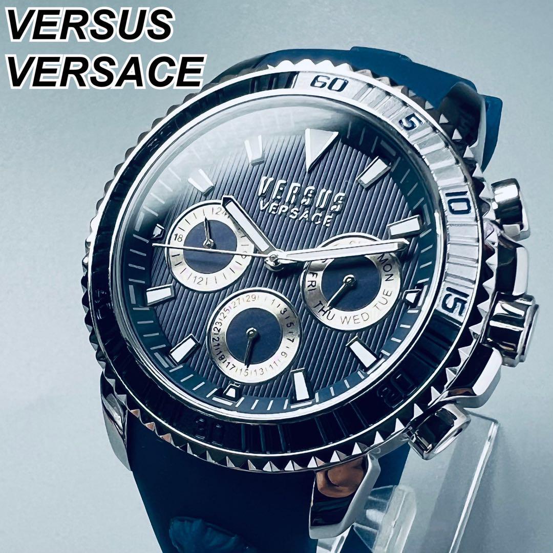 ヴェルサスヴェルサーチ シルバー 海外 クロノ メンズ腕時計 Versace-