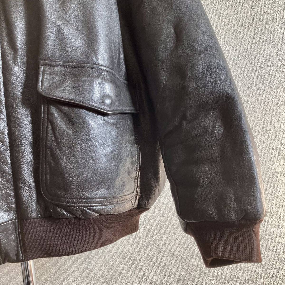 品質のいい Leather A-2 LLビーン L.L.Bean 90s 80s USA製 【中田圭佑