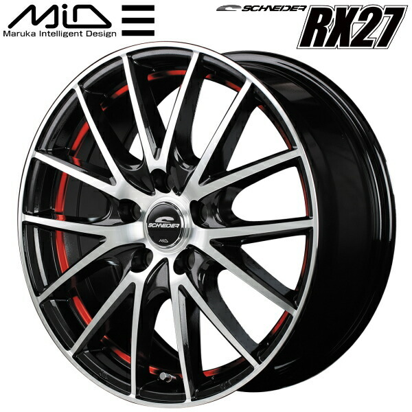 セール実施中 MID SCHNEDER RX27 ホイール1本価格 ブラックメタリック