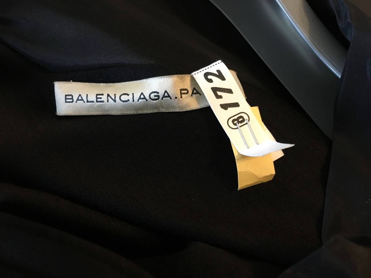  beautiful goods Balenciaga asimeto Lead re-p One-piece dress 36 mode BALENCIAGA black France made have been cleaned 