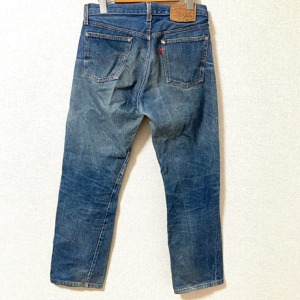 (^w^)b リーバイス 501 70s 80s ヴィンテージ デニム ジーンズ Levi's オリジナル 赤 タブ ミミ 耳 ボタンフライ 555刻印 W30 6601EE_画像2