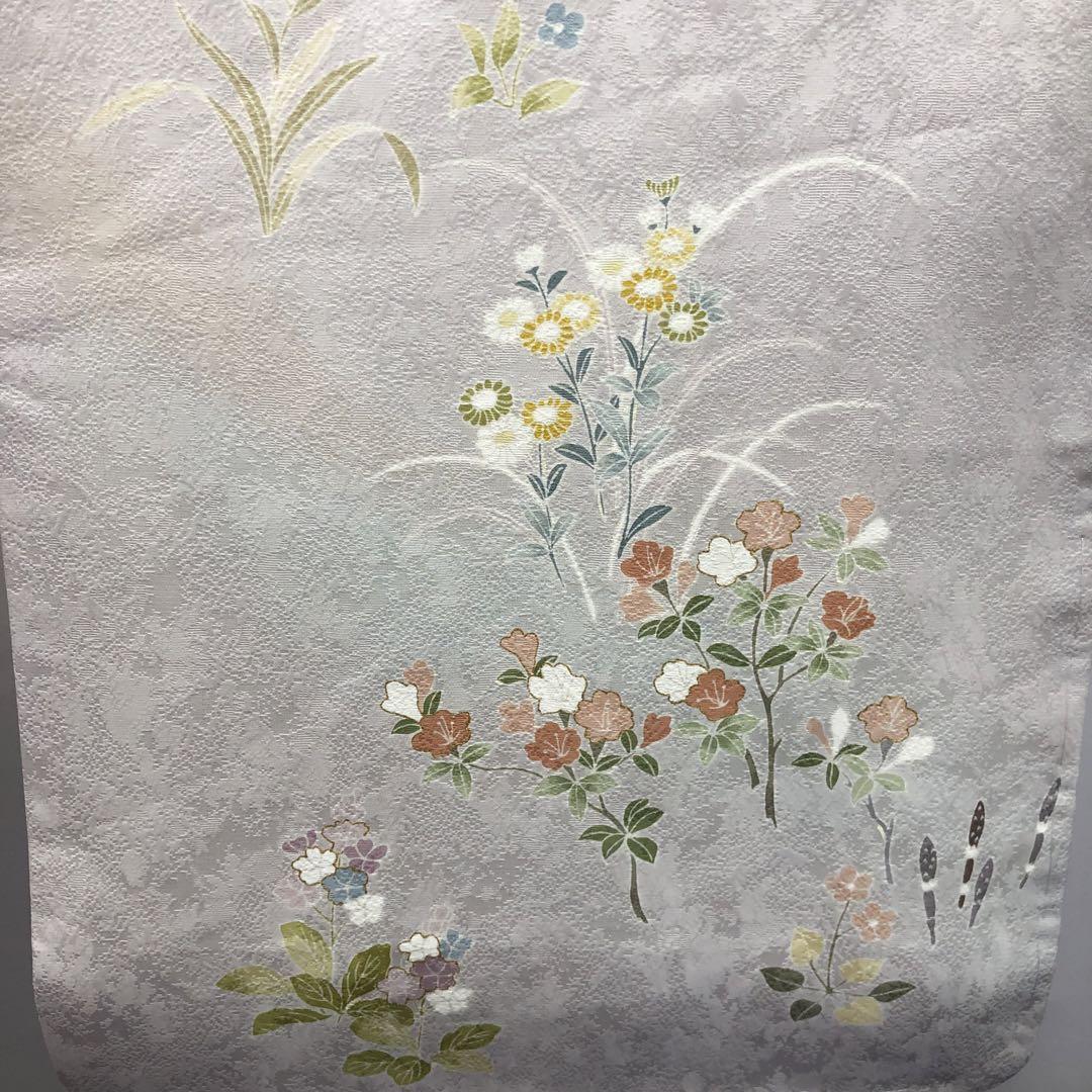 2652 未使用品 訪問着 菊 桜 つくし ユリ 花尽くし 入学式 七五三