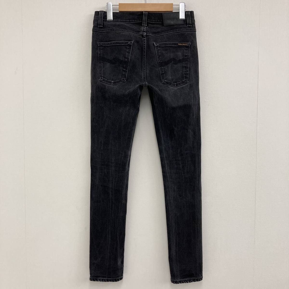 Nudie Jeans LEAN DEAN スキニージーンズ ストレッチ ブラック 黒 W29 ヌーディージーンズ スリム テーパード デニムパンツ 3030052_画像2