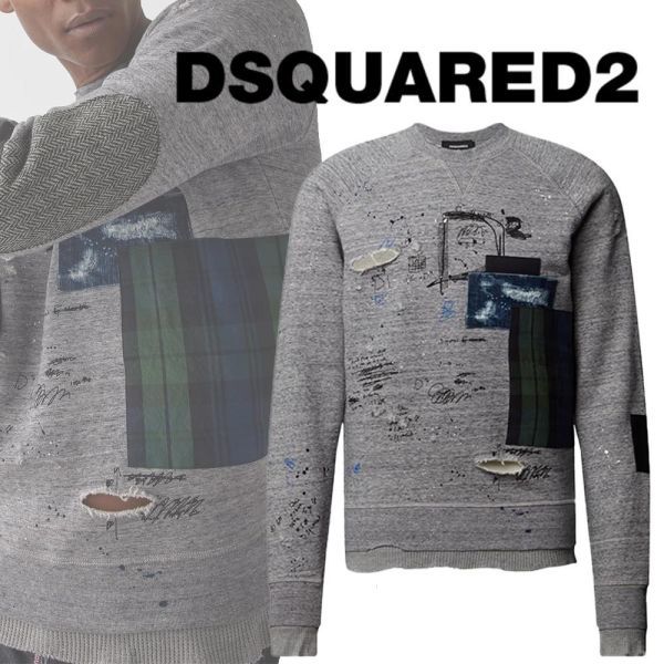 定価10.2万DSQUARED2 PATCH COOLスウェットM-