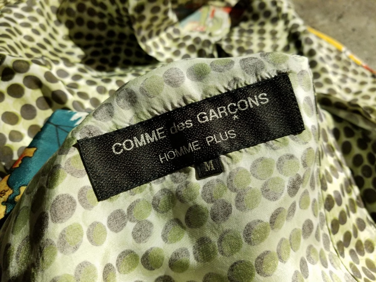 COMME des GARCONS HOMME PLUS 91ss antique scarf Zip up blouson 1991ss AD1990 90s Comme des Garcons Homme pryus