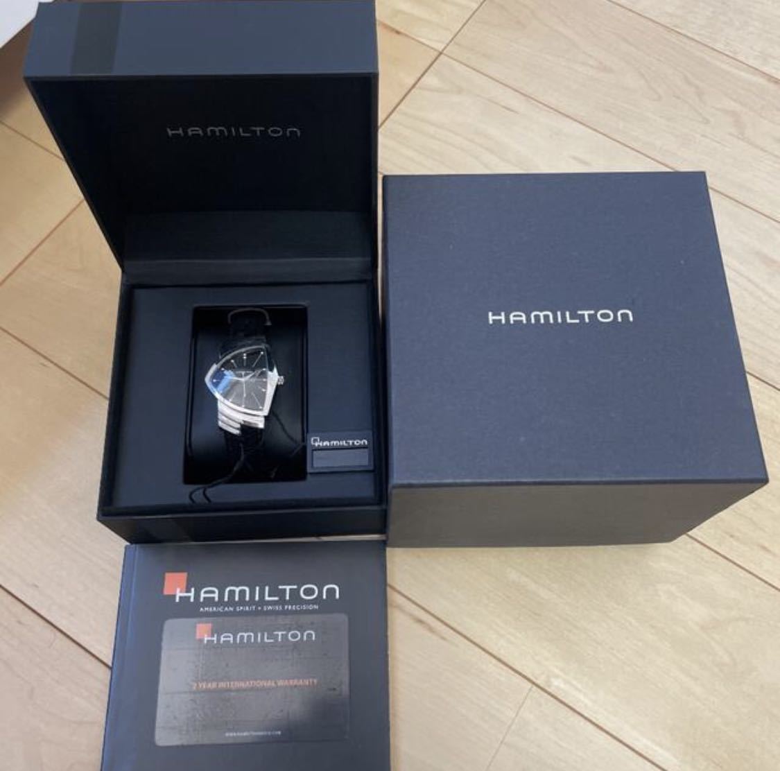 ハミルトン ベンチュラ 美品 送料無料 腕時計 アナログ ブラック