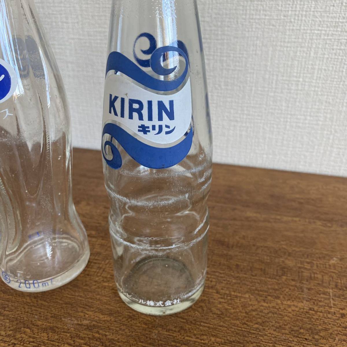 昭和レトロ KIRIN キリン ジュース ソーダ 空き瓶 3本 セット 昭和レトロ KIRIN キリン ジュース ソーダ 空き瓶 3本 セット