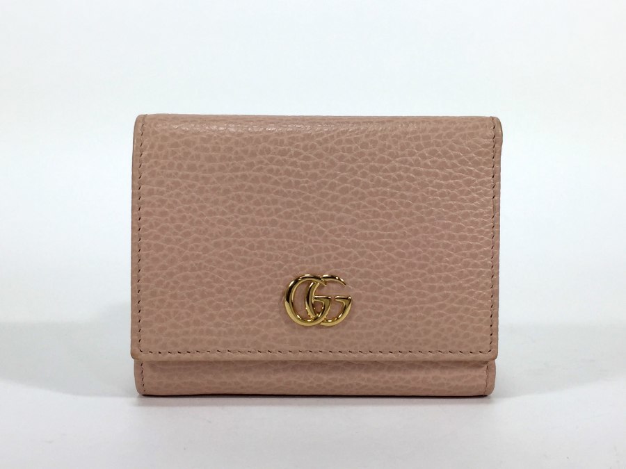 グッチ 財布 プチマーモント 三つ折り コンパクトウオレット レザー