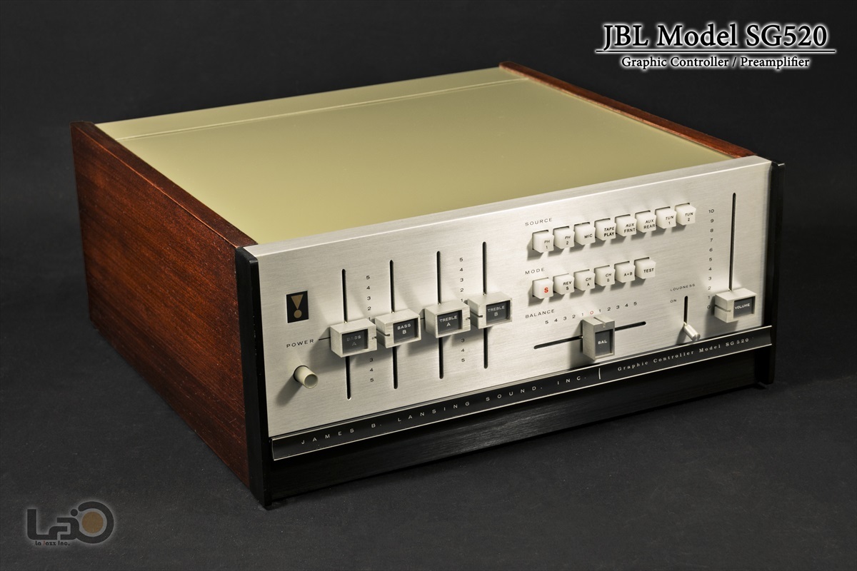 JBL SG520 Stereo Control Amplifier プリ (シリアル1357) + 専用アウター・シャーシ付属_画像2