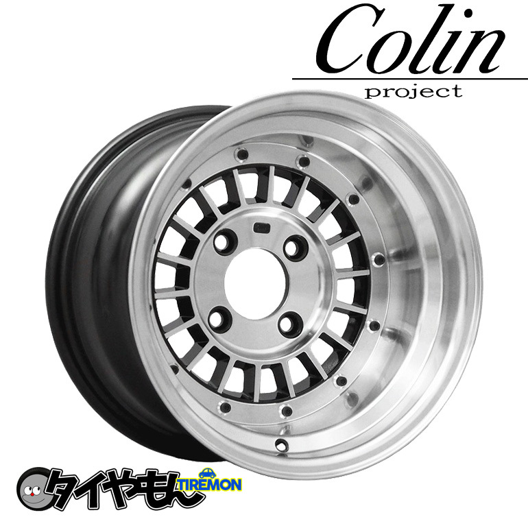 Corin Focus Racing выступил 14 дюймов 5H114.3 9J -25 Set 2 Set Wheel Black Deep Rim Old Car