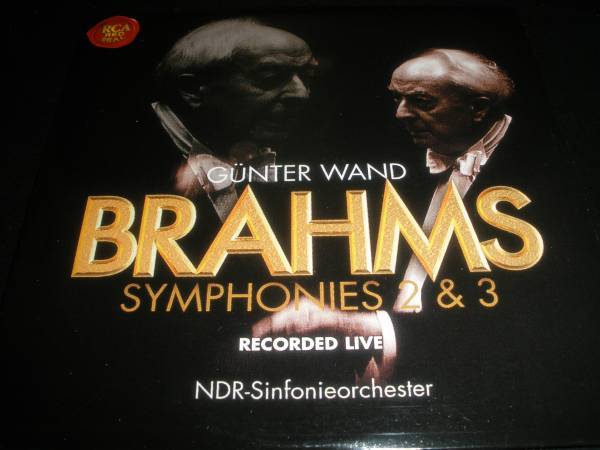 ヴァント ブラームス 交響曲 第2番 3番 北ドイツ放送交響楽団 NDR Op 73 90 RCA 1995 96年 ライヴ 紙_ヴァント ブラームス 交響曲 2番&3番