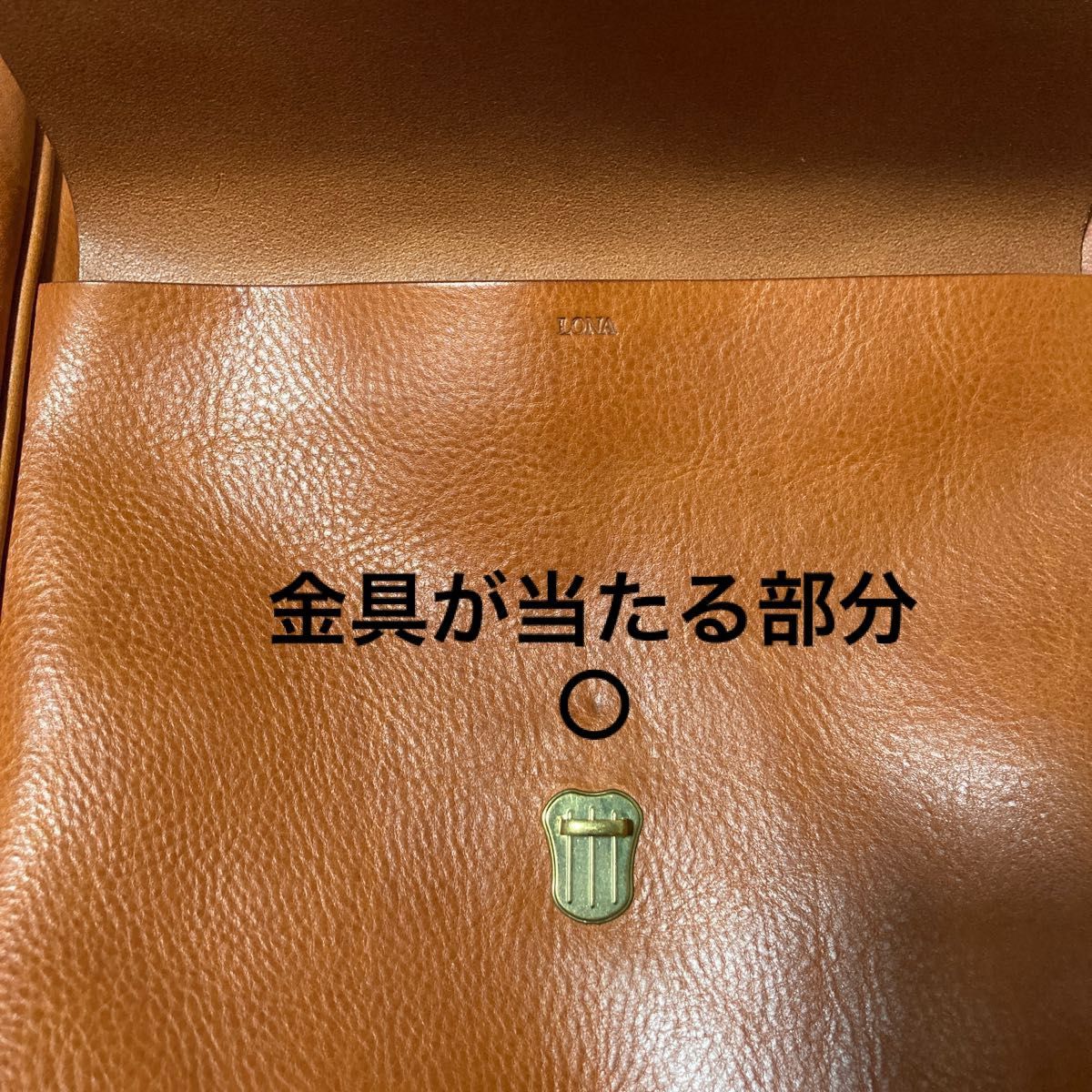 LONA ロナ エアル リュック Mサイズ ミドル コニャック バッグ 本革 レザー バックパック