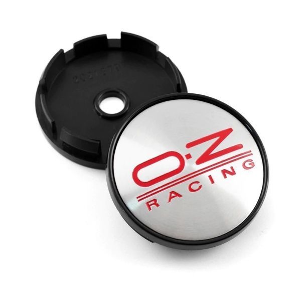 【送料140円】【銀枠 銀シルバー&黒 ブラック】60mm OZレーシング ホイールセンターキャップ O.Z Racing 4個セット ハブキャップ 新品_画像7