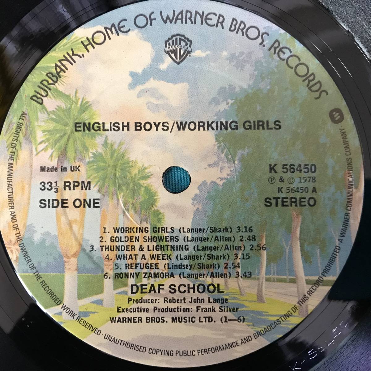 LP●Deaf School / English Boys Working Girls UKオリジナル盤 K 56450の画像4