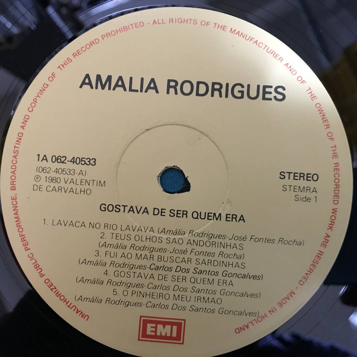 LP●Amalia Rodrigues / Gostava De Ser Quem Era HOLLAND盤1A 062-40533 　ファド　ポルトガル_画像3