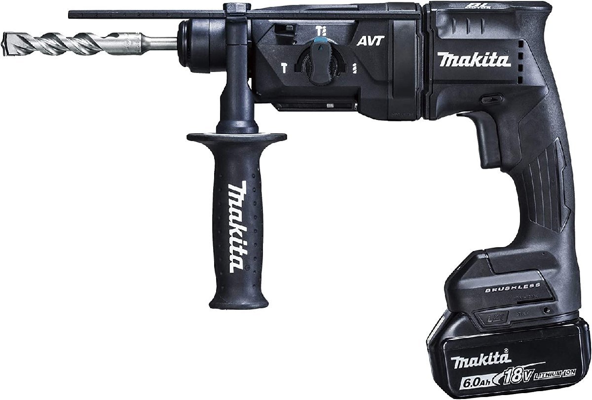 お求めやすく価格改定 マキタ18V6.0Ah 24ミリ充電式ハンマドリル 黒