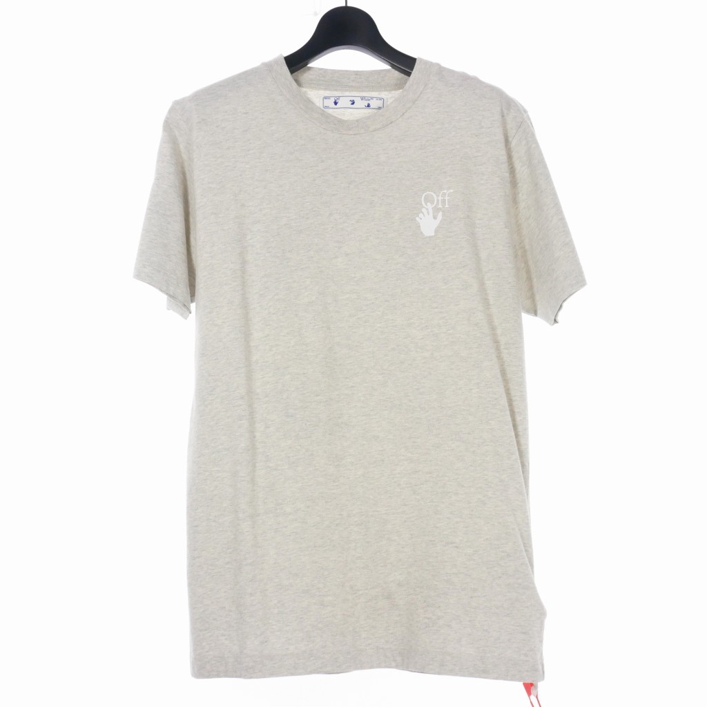 未使用品 オフホワイト OFF WHITE ロゴ Tシャツ バックプリント 刺繍